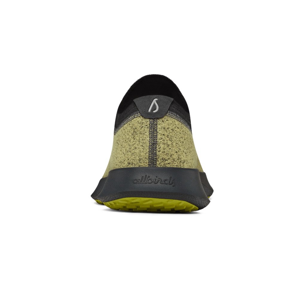 Allbirds Men\'s Wool Dasher Mizzles - Running Shoes Olive/Black - XRG903456